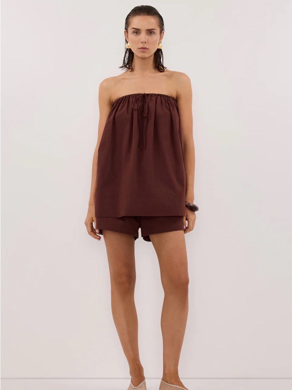 DISSH poplin short and top set